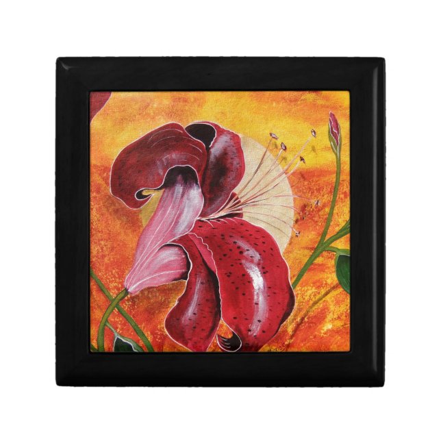 Tiger Lily Moon Jewelry Box (Front)