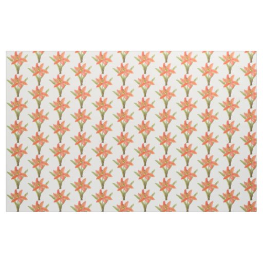 Tiger Lily Patterned Fabric
