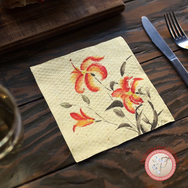 Tiger Lily - red Napkins (Creator Uploaded)