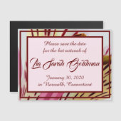 Tiger Lily Save the Date Magnet (Front/Back)