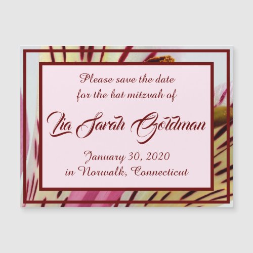 Tiger Lily Save the Date Magnet