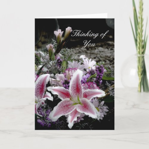 Tiger Lily Thinking of You Card