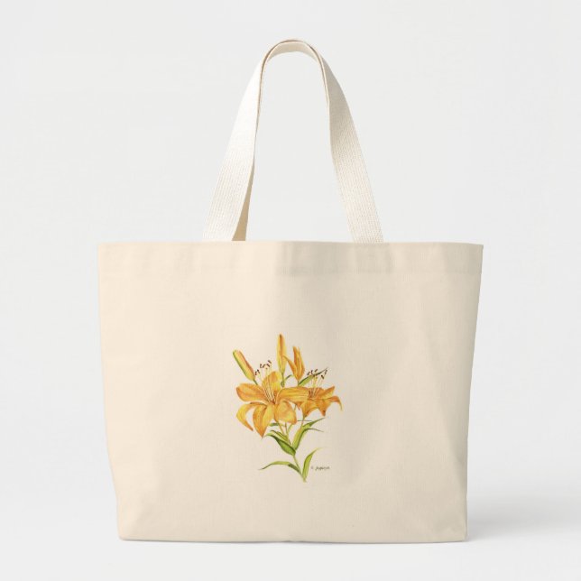 Tiger-lily tote bag (Front)