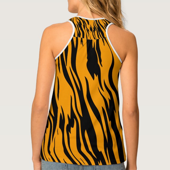 Tiger Lines Women’s Tank Top: Fierce Style (Back)