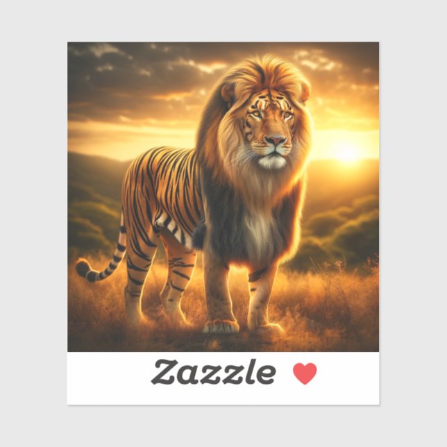 Tiger Lion Sticker (Sheet)
