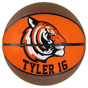 Tiger Logo Basketball by BostonRookie at Zazzle