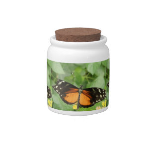 Tiger Longwing Butterfly Candy Jar