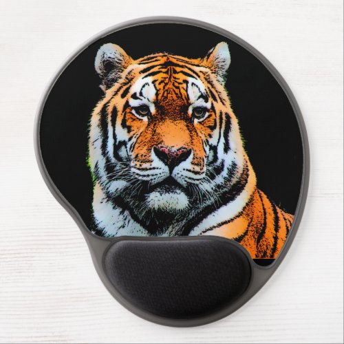 Tiger Look Artwork Gel Mouse Pad
