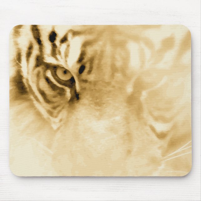 ,Tiger Love_ Mouse Pad (Front)
