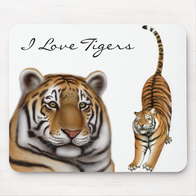 Tiger Love Mousepad (Front)