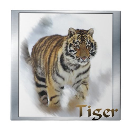 Tiger Lovers Art Tile