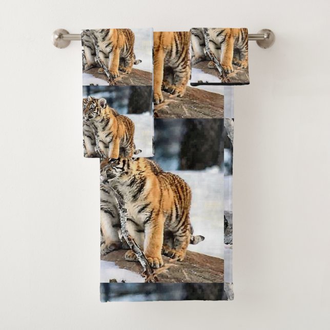 Tiger Lovers Bath Towel Set (Insitu)