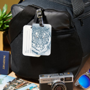 tiger luggage tag