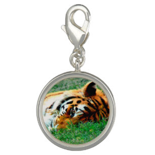 Tiger Lying down Charm Bracelet