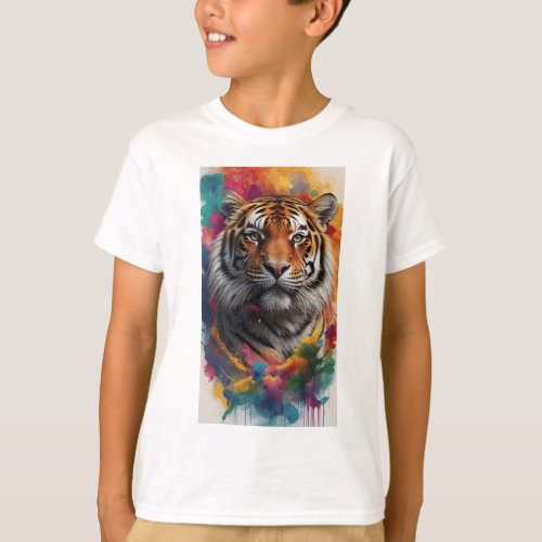 Tiger Majesty Roar of the Digital Age T_Shirt