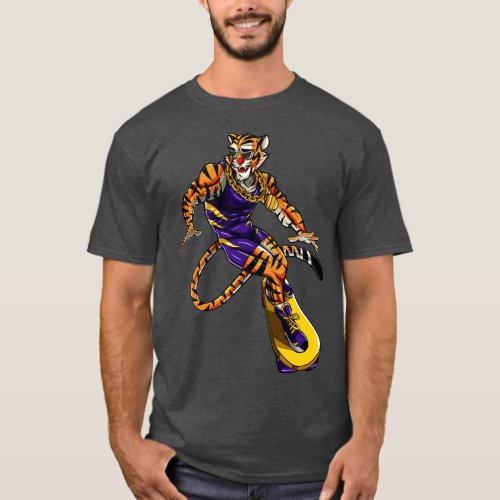 Tiger Man skateboard T_Shirt