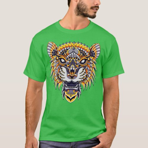 Tiger Mandala Zen tangle T_Shirt