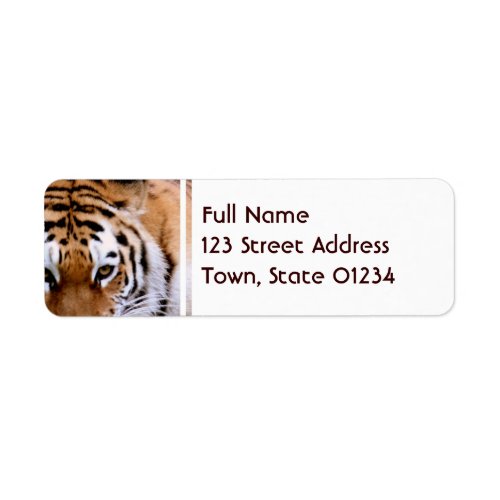 Tiger Markings  Mailing Labels