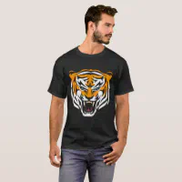 Distressed Tiger Mascot Tshirt Cool Detroit Tiger Design