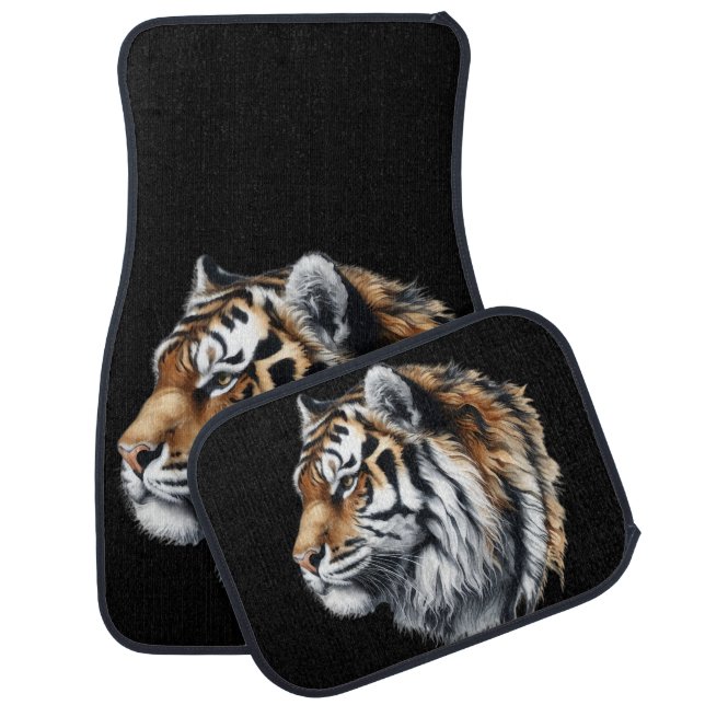 Tiger Master of the Wild Car Floor Mat (Set)