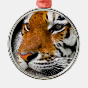 Tiger Metal Ornament