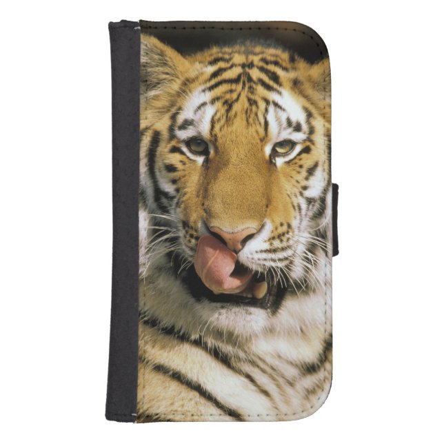 Tiger Michigan Zoo Samsung Galaxy Wallet Case (Front)