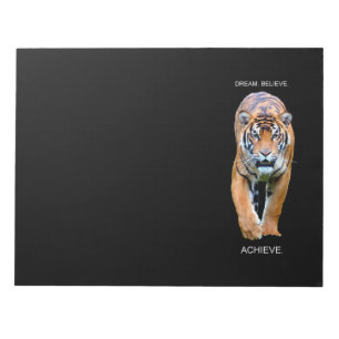 Tiger Modern Elegant Self Improvement Template Notepad