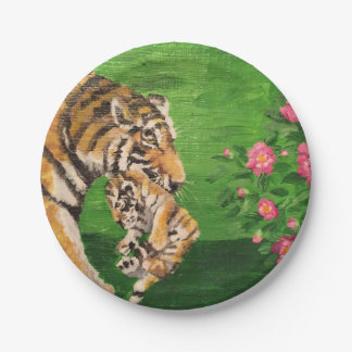 Tiger mom paper plate