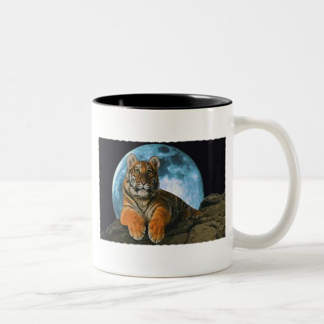 TIGER MOON Two-Tone COFFEE MUG (Right)