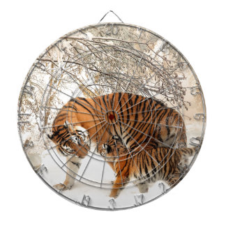 Tiger Mother and baby Dartboard