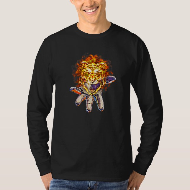 Tiger Motif T-Shirt (Front)