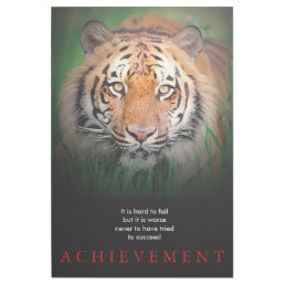 Tiger Motivational Achievement Gallery Wrap