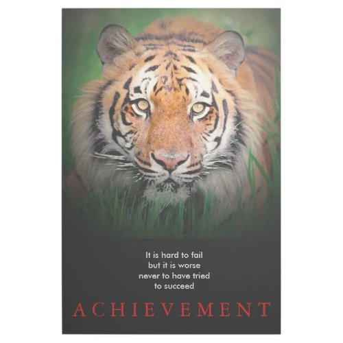 Tiger Motivational Achievement Gallery Wrap