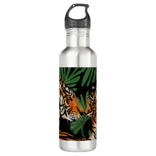 tiger mum and cub stainless steel water bottle
