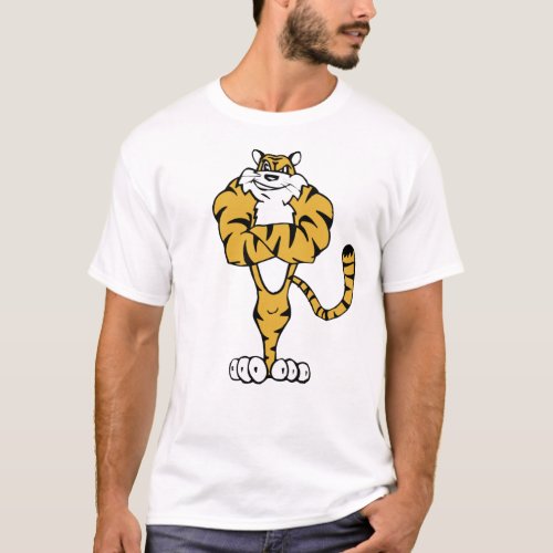 Tiger Muscle Black  Gold T_Shirt