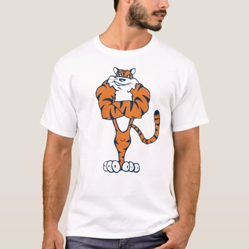 Tiger Muscle Orange  Blue T_Shirt