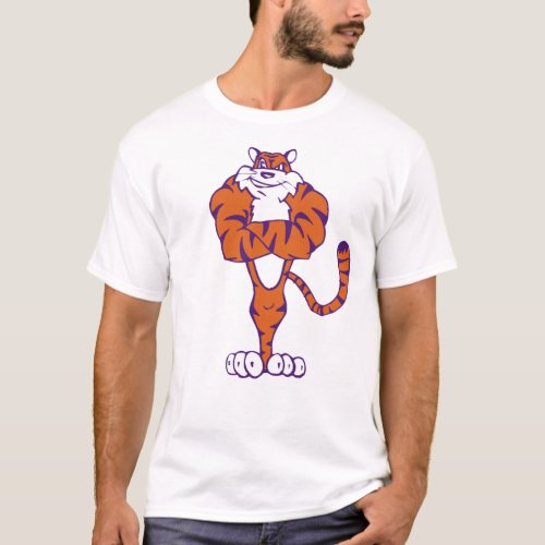 Tiger Muscle Orange  Purple T_Shirt