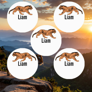 Tiger Name Kids' Labels