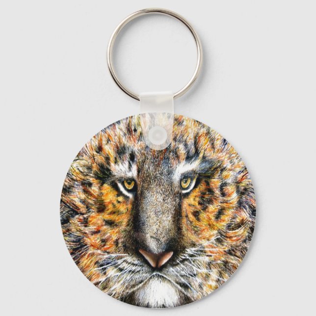 Tiger Named Tig Keychain (Front)