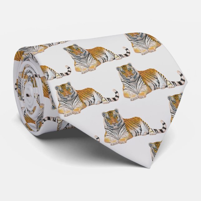 Tiger Neck Tie (Rolled)