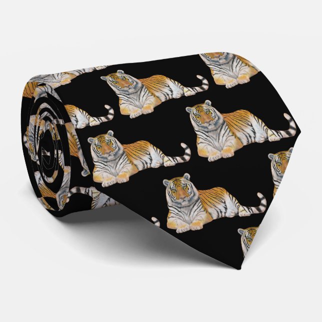 Tiger Neck Tie (Rolled)