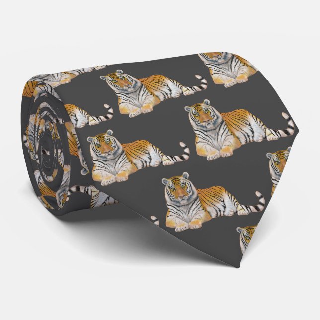 Tiger Neck Tie (Rolled)