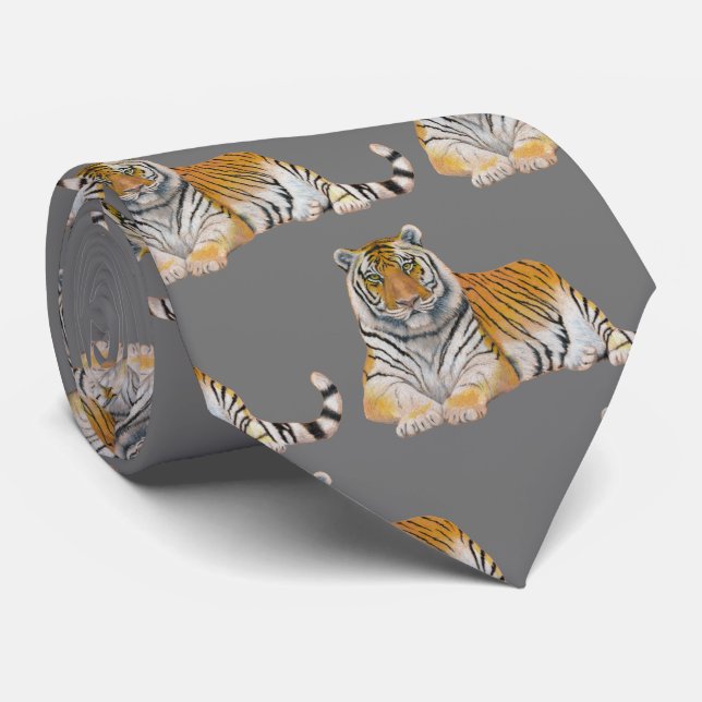 Tiger Neck Tie (Rolled)