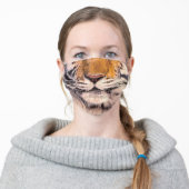 Tiger Nose and Mouth Adult Cloth Face Mask (Worn)