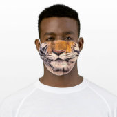 Tiger Nose and Mouth Adult Cloth Face Mask (Worn)