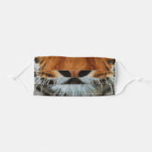 Tiger Nose and Mouth Image Adult Cloth Face Mask (Front, Folded)