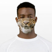 Tiger Nose and Mouth Smile Adult Cloth Face Mask (Worn)