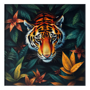 “Tiger of Mine” – Colourful Tiger Portrait Acrylic Print