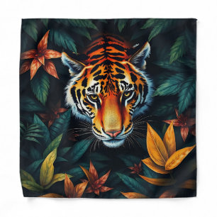 “Tiger of Mine” – Colourful Tiger Portrait Bandana