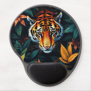 “Tiger of Mine” – Colourful Tiger Portrait Gel Mouse Pad